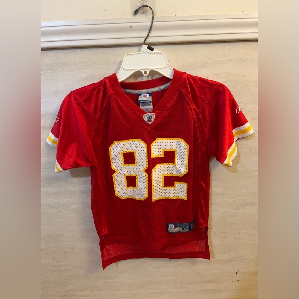 Reebok Kansas City Chiefs Youth Red Mesh Football Jersey #82 Dante Hall
